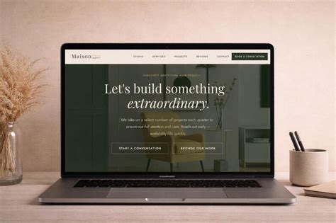 Interior Design Website Template | HTML CSS JS | Luxury Studio Site ...