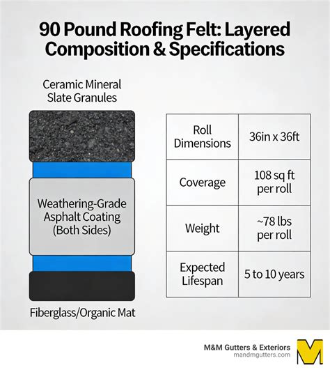 90 Pound Felt: Underlayment or Standalone? A Complete Breakdown - M&M Gutters & Exteriors