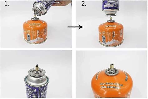 3 Pack Gas Refill Adapter Nozzle Type Butane Gas Cylinder / Canister ...