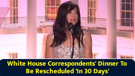 White House Correspondents' Dinner to be rescheduled 'in 30 days ...