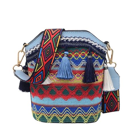 Boho Fringe Crossbody Bag - Ethnic Style Tassel Shoulder Purse, Korean Fashion Design, Versatile ...