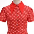 1950s Polka Dot Dresses for Women Vintage Rockabilly Retro Short Sleeve ...