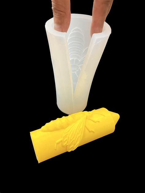 Honeybee Queen Bee Silicone Pillar Candle Mold | Crafts Mould