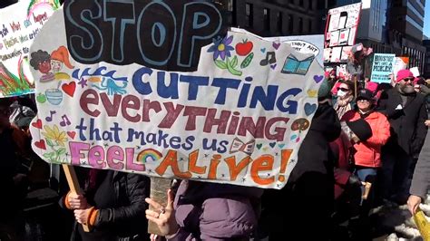 Members of Nova Scotia's arts community gather for budget cuts protest in Halifax