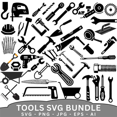 Tools SVG Bundle, Clipart, Cut Files for Cricut (digital Download) - Etsy