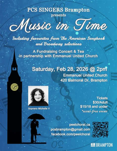 PCS Presents: Music In Time, 420 Balmoral Drive, Brampton, ON, Canada ...