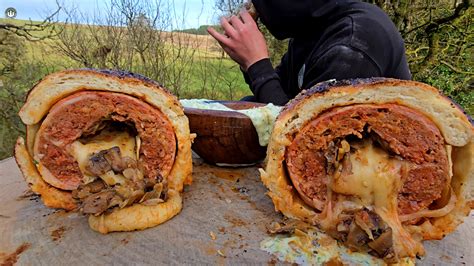 This is what a real bushcraft meatloaf wrapped in dough looks like