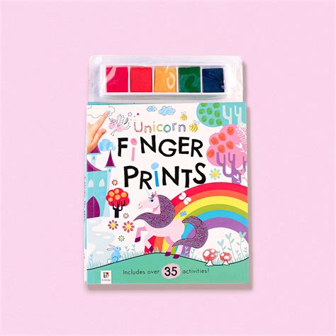 Unicorn Fingerprint Activity Book for Kids | Magical Finger Painting ...