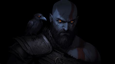 Kratos & Raven God of War Ragnarok Wallpaper for Desktop