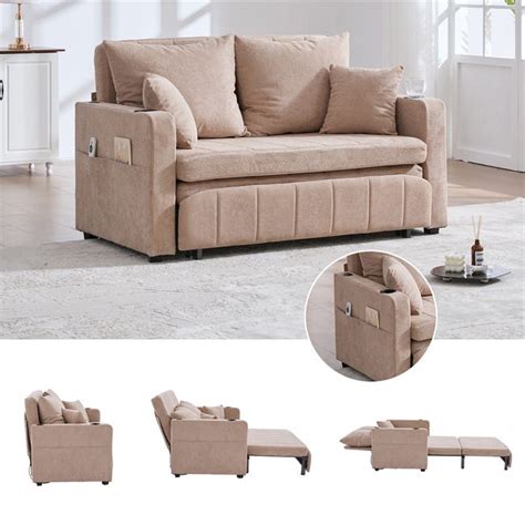 DRIPEX Canapé convertible pliable en tissu Chenille,Canapé-lit avec ...