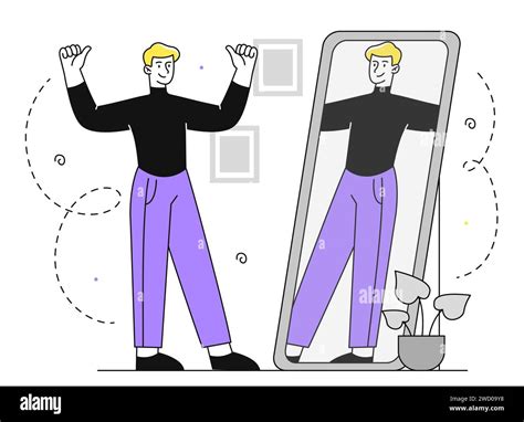 Self portrait on one Stock Vector Images - Alamy