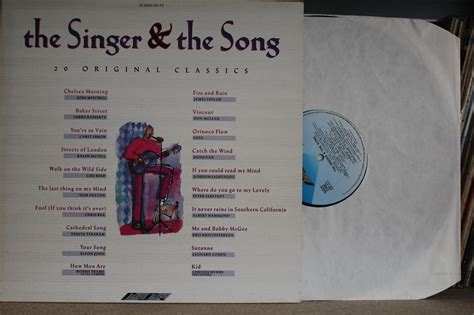 Various – The Singer & The Song LP 1989 vinyl UK Enya Lou Reed MINT ...