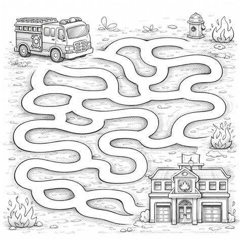 Charming City Street Coloring | A difficult page for children