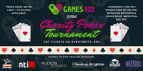 [Event news] Games Aid Charity Poker Tournament at Develop: Brighton 2026 - MCV/DEVELOP