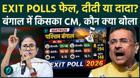 Bengal Exit Polls फेल? Mamata Banerjee या Suvendu Adhikari, कौन बनेगा ...