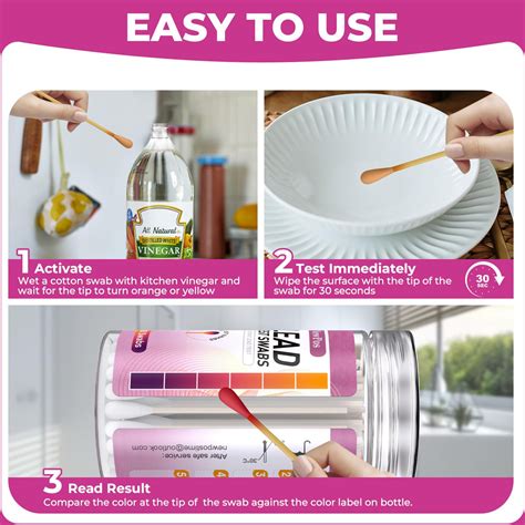 NewPos Lead Test Kit: 30 Swabs Upgraded Accurately Formulated Lead Paint Test Kit Detector ...