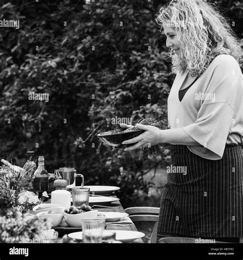 Meal preparation concept Black and White Stock Photos & Images - Alamy
