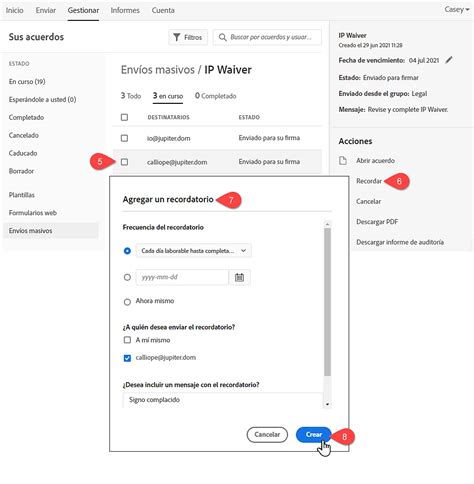 ¿Cómo se configuran recordatorios para todos los acuerdos a la vez en ...