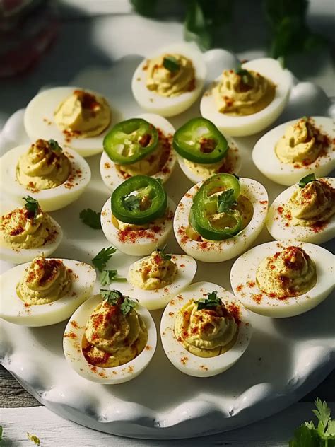 Spicy Deviled Eggs With Pickled Jalapeños You’ll Love - Jazlyn Recipes