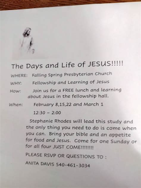 Bible study of Jesus, 410 Falling Spring Rd, Glasgow, VA, 8 February ...