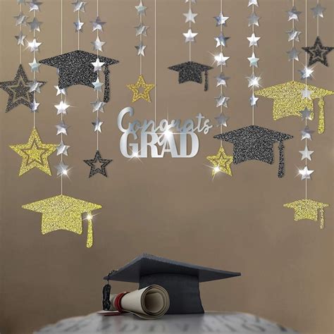 Gold Graduation Decorations 2026 Congrats Grad College Graduation Party ...