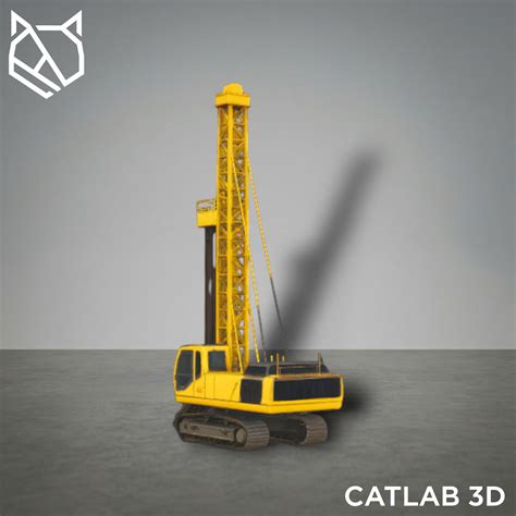 🚧 Drilling Rig – 3D Printable Construction / Industrial Machine STL ...
