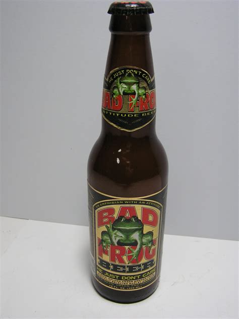 Bad Frog Beer Bottle Collectible - Vintage Amphibian With Attitude
