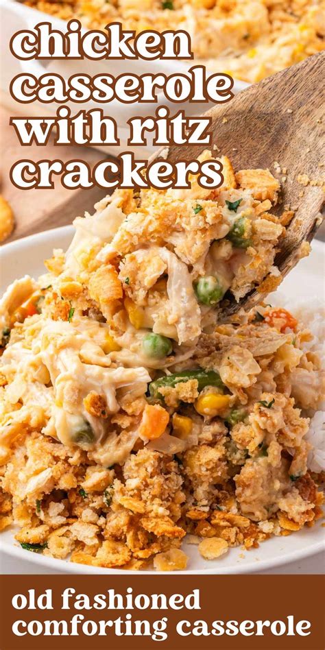 Chicken Casserole with Ritz Crackers (35 Minute Dinner Recipe)