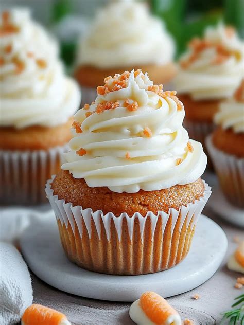 Irresistible Carrot Cupcakes With Cream Cheese Frosting