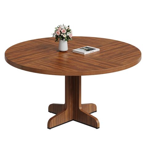 Kitchen Table for 4-6 People, Dining Table, Round Dining Room Table for ...
