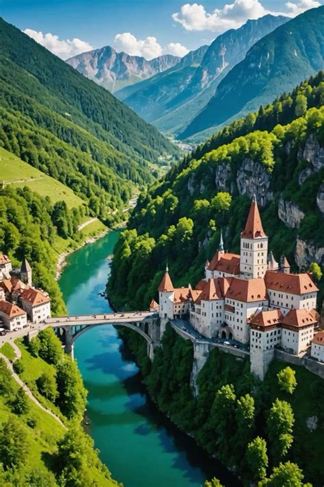 This is Bran Castle, also known as "Dracula's Castle," located in Bran ...