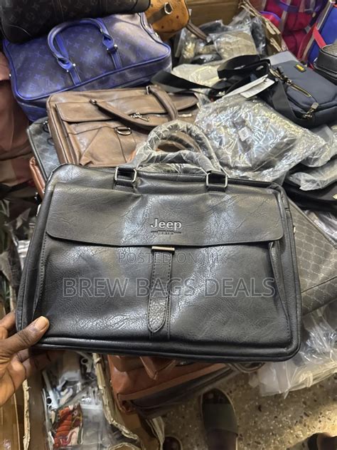 Pure Leather Jeep Unisex 16 Inches Laptop Bag With Shoulder Strap. in ...