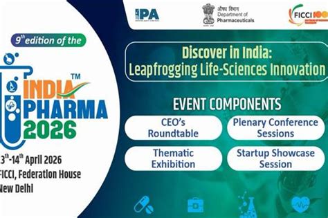 India pharma 2026 to spotlight pharma innovation - Pharmaceutical Ingredients Review