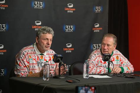 Tom Izzo Teases Ref With 'Naughty List' Ugly Christmas Sweater vs ...
