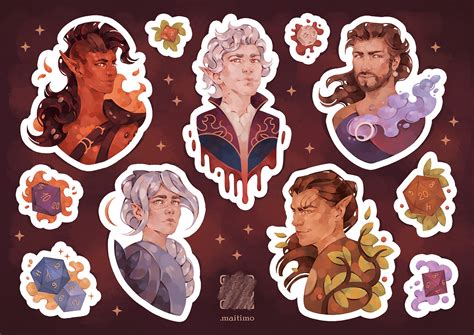 Baldur's Gate 3 sticker pack! It wasn't easy for me, but I think it was ...