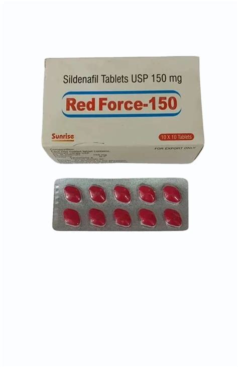 Red Force 150mg Sildenafil tablets at ₹ 99/strip | Dapoxetine ...