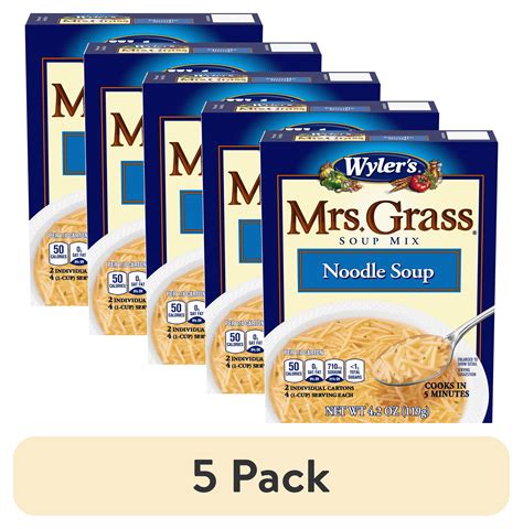 (5 pack) Mrs. Grass Noodle Soup Mix, 2 ct Pack - Walmart.com