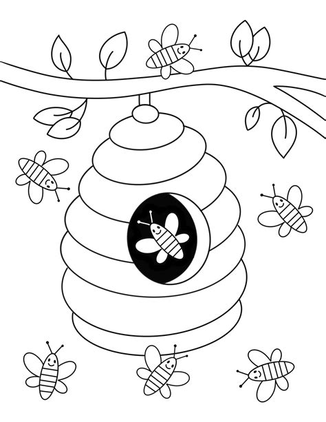 Realistic Bumble Bee Coloring Pages - One For All