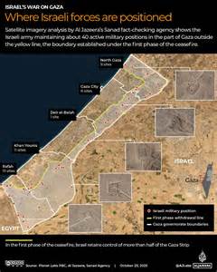 Map of Gaza shows where Israeli forces are positioned under ceasefire deal | Israel-Palestine ...