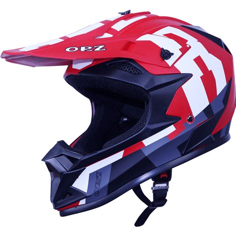 Motorcycle Full-Face Adult Helmet, DOT Approved Motocross ATV Offroad ...