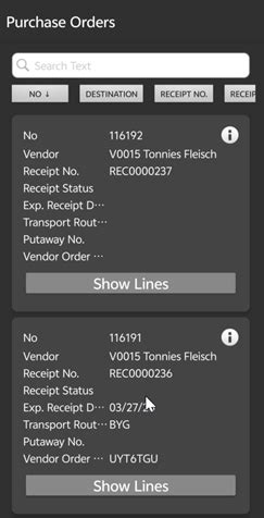 On this screen you can: