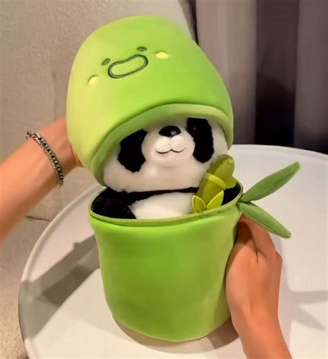 R C TRADERS Bamboo Panda Soft Toy, Stuffed Panda Animal - 28 cm ...