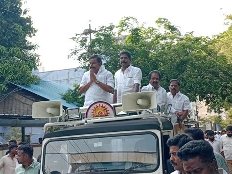 திருச்சியில் வாக்கு சேகரித்த K.N..நேரு - tamilkalam