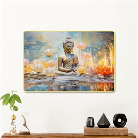 The Castle Decor Buddha Wall Hanging Frame 8x12 | Vastu Positive Energy ...