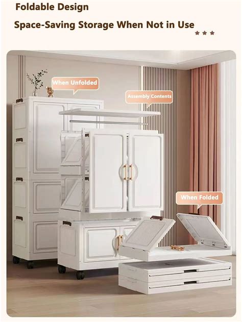 Infant Wardrobe Organizer Box Thickened Polyester Storage Cabinet for Clothes and Snacks from ...