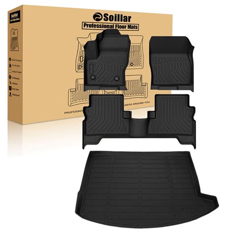 TPE Front & Rear Floor Mats / Trunk Cargo Liners Set For 2013-2019 Ford ...