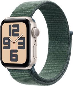 Apple Watch SE 2 GPS 40mm (2nd Gen) Starlight Aluminium with Lake Green ...