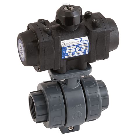 FT Pro - 1281075 2 1/2" BSP PVC/FKM Ball Valve c/w PP10 Actuator