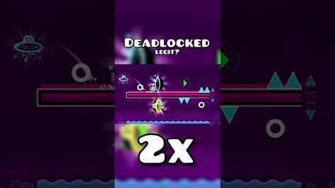I beat DEADLOCKED at x2 speed? #shorts #geometry #dash #viral