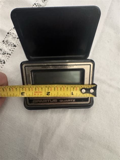 Spartus Quartz Digital Alarm Clock Black Silver Snooze Light Travel | eBay